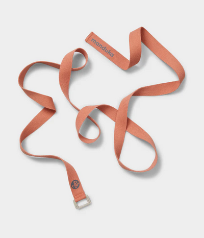 Manduka Ιμάντας - Unfold Yoga Strap - Clay   182cm x 3.2cm - mykarma.gr