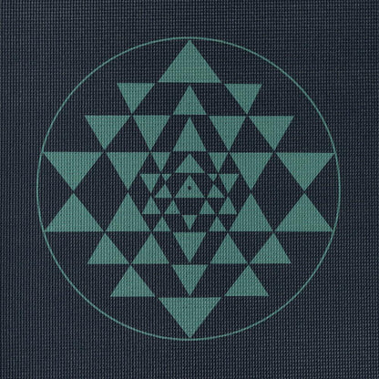 Bodhi στρώμα γιόγκα Leela με Yantra/Alignment - midnight blue  183 x 60 cm, 4.5 mm - mykarma.gr