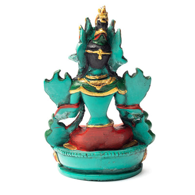 Πράσινη Tara (Green Tara) - πολυρεσίνη - πολύχρωμο φινίρισμα Διαστάσεις: 15 εκ Βαρος: 350 γρ