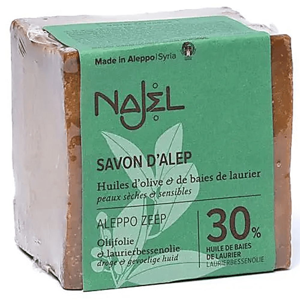 Χειροποίητο Φυσικό Σαπούνι Χαλεπίου Aleppo με δαφνέλαιο 30%  170g - mykarma.gr