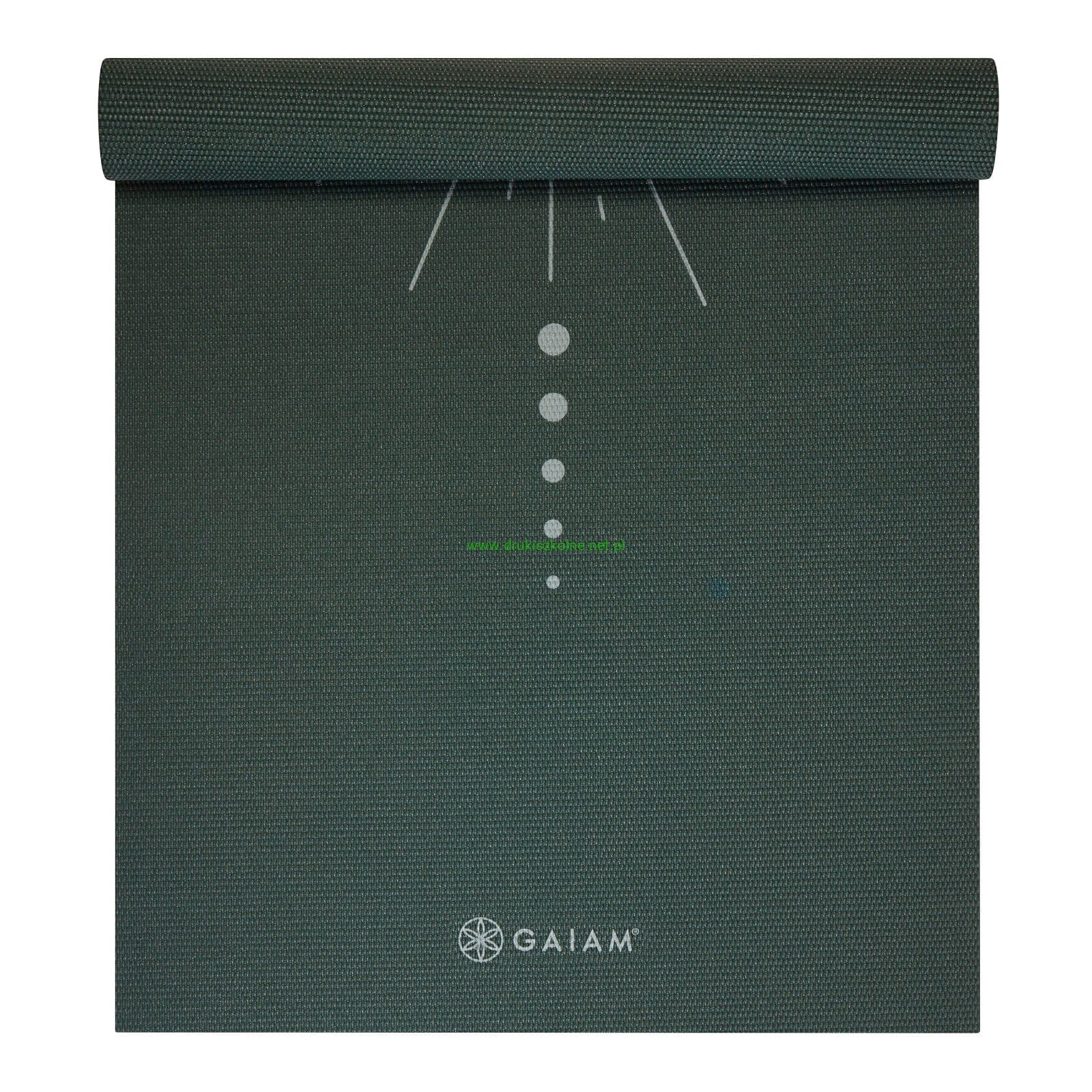 Gaiam Στρώμα Yoga Deep Green Vision Διαστάσεις: Μήκος: 173 εκ Πλάτος: 61 εκ Πάχος: 5 mm - mykarma.gr