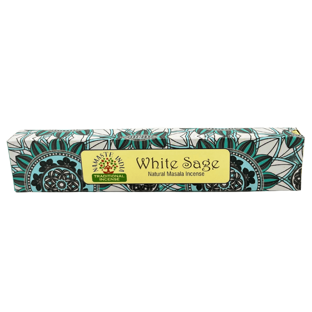 Αρωματικά Στικ Namaste Mandala Masala - Λευκό Φασκόμηλο (White Sage) 15 g - mykarma.gr