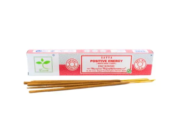 Αρωματικά Στικ Satya Positive Energy - Λευκό Φασκόμηλο & Oudh Βάρος: 15 g