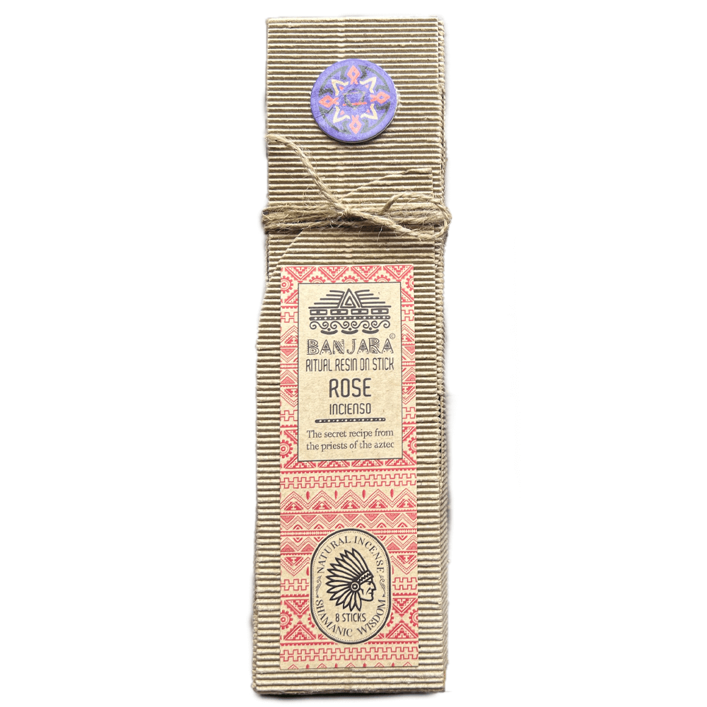 Αρωματικά Στικ Banjara Ritual Resin (μυστική συνταγή από τους ιερείς των Αζτέκων) - Τριαντάφυλλο (Rose) Χρόνος καύσης: 50 λεπτά για κάθε ραβδί - mykarma.gr