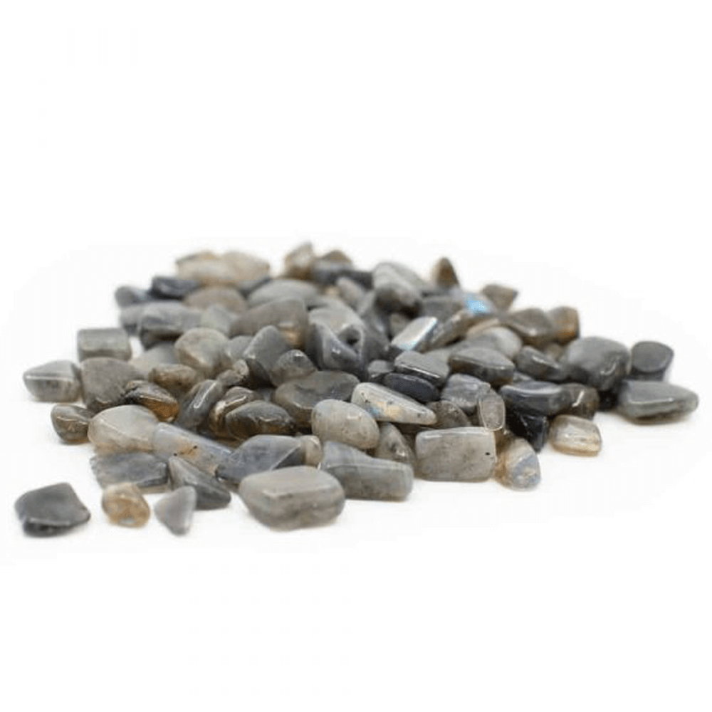 Φυσικό ορυκτό πέτρωμα - Λαμπραδορίτης (Labradorite) γυαλισμένες πέτρες Βάρος 100 gr (0,5 έως 1 cm) - mykarma.gr