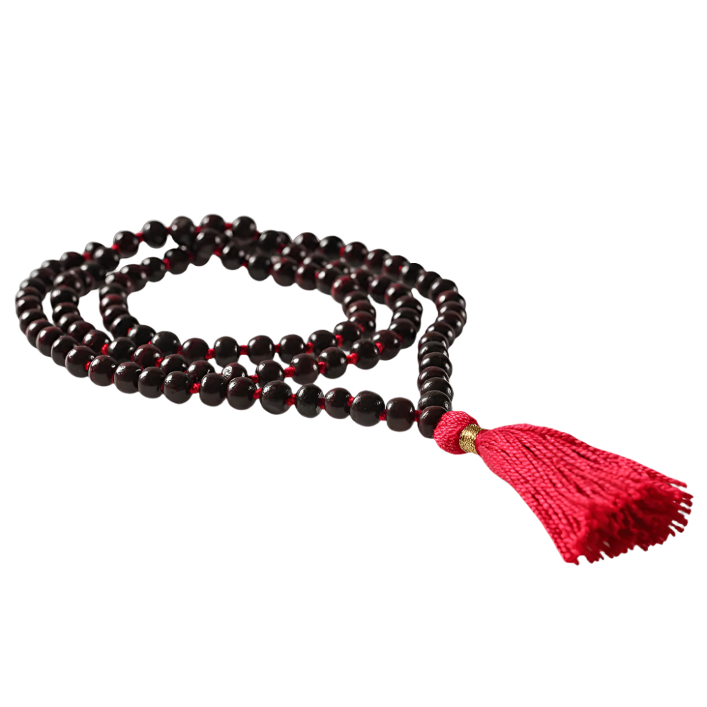 Mala Rosewood (Red Sandalwood) - ποιότητα AA - 108 χάντρες + πουγκί δώρο Διάσταση χάντρας: 8mm - mykarma.gr