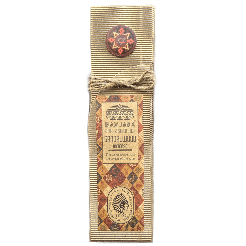 Αρωματικά Στικ Banjara Ritual Resin (μυστική συνταγή από τους ιερείς των Αζτέκων) - Σανταλόξυλο (Sandalwood) Χρόνος καύσης: 50 λεπτά για κάθε ραβδί - mykarma.gr