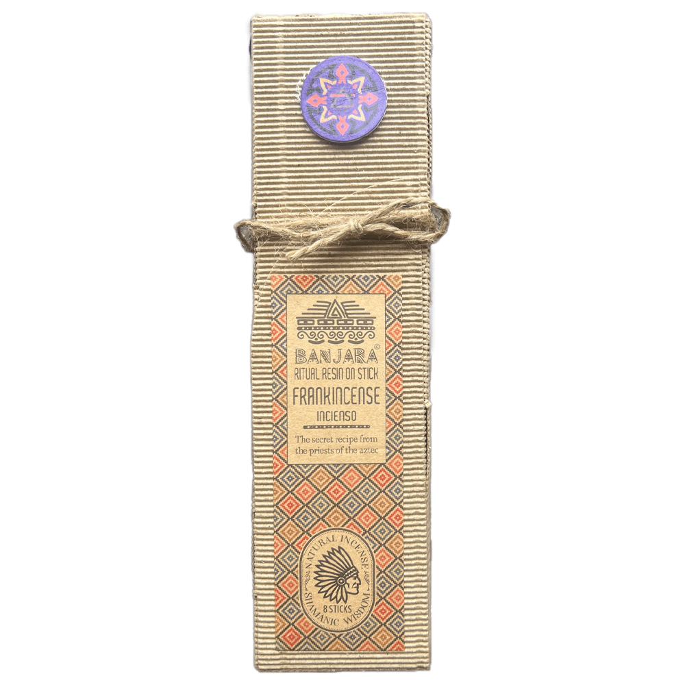 Αρωματικά Στικ Banjara Ritual Resin (μυστική συνταγή από τους ιερείς των Αζτέκων) - Λιβάνι (Frankincense) Χρόνος καύσης: 50 λεπτά για κάθε ραβδί - mykarma.gr