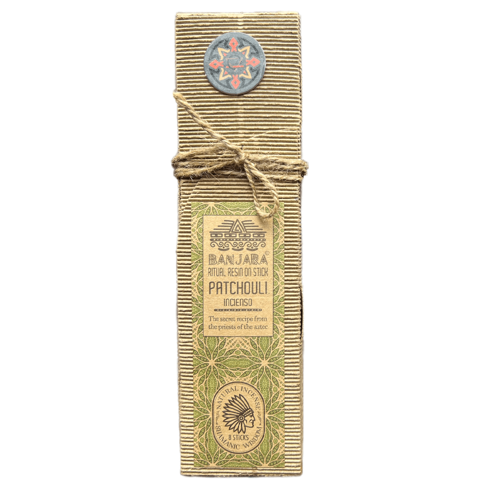 Αρωματικά Στικ Banjara Ritual Resin (μυστική συνταγή από τους ιερείς των Αζτέκων) - Πατσουλί (Patchouli) Χρόνος καύσης: 50 λεπτά για κάθε ραβδί - mykarma.gr