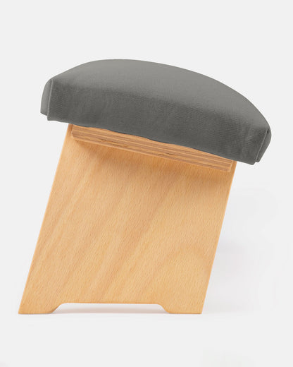 Lotuscrafts Ξύλινος Πάγκος Διαλογισμού “Dharma” (Meditation Bench) με αναδιπλούμενα πόδια - Anthracite Βάρος: 2,2 kg Διαστάσεις: 46 × 19,5 cm - mykarma.gr