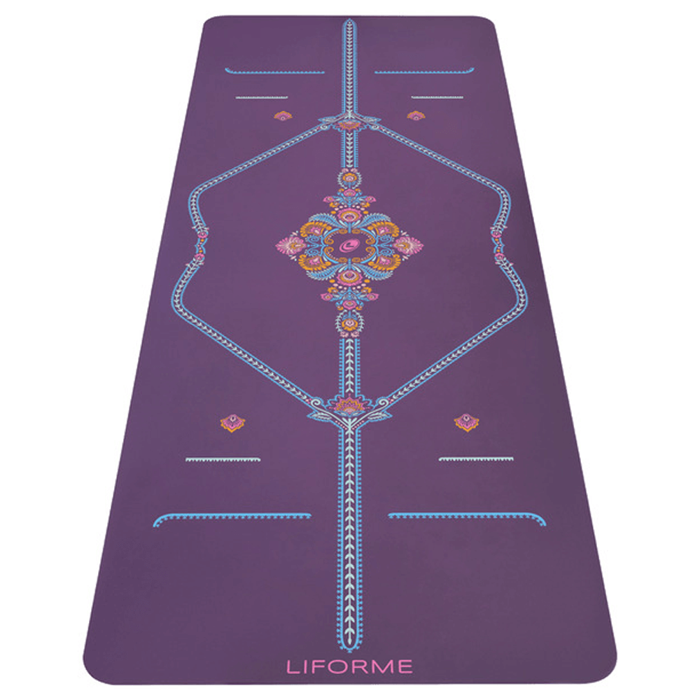 Liforme Yoga Mat Mindful Garden | Στρώμα Mindful Garden + τσάντα ΔΩΡΟ Βάρος 2.5kg Διαστάσεις 185cm x 68cm Πάχος 4.2mm - mykarma.gr