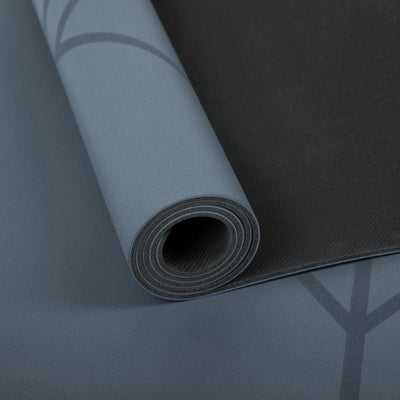 Bodhi - Στρώμα Yoga από φυσικό καουτσούκ & PU με Tribalign - blue (matte)  185 x 66 cm  4 mm  2,5 kg - mykarma.gr