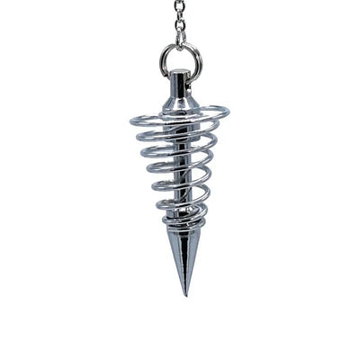 Εκκρεμές Σπείρα (Pendulum Spiral) ορείχαλκου Επιχρωμιωμένο Διαστάσεις:  12 g  4 cm - mykarma.gr