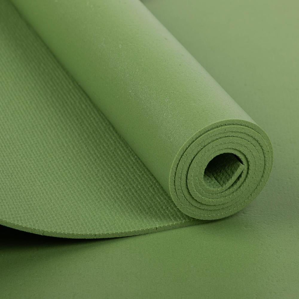Bodhi στρώμα γιόγκα Premium Rishikesh PVC με δύο ελαστικούς ιμάντες - apple green 183 x 60 cm, 4.5 mm - mykarma.gr