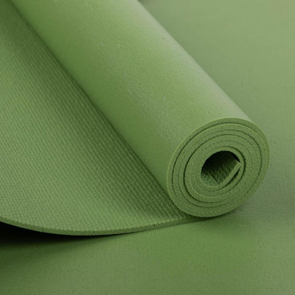 Bodhi στρώμα γιόγκα Premium Rishikesh PVC με δύο ελαστικούς ιμάντες - apple green 183 x 60 cm, 4.5 mm - mykarma.gr