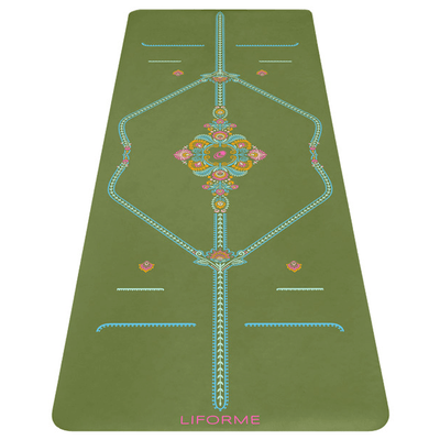 Liforme Yoga Mat Mindful Garden | Στρώμα Mindful Garden + τσάντα ΔΩΡΟ Βάρος 2.5kg Διαστάσεις 185cm x 68cm Πάχος 4.2mm - mykarma.gr