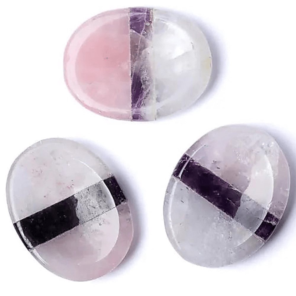 Πέτρα Ανησυχίας (Worry stone) - «Χρυσό Τρίγωνο» Διαστάσεις: ±4x3x1 εκ (Η συσκευασία περιέχει 1 τεμάχιο) - mykarma.gr