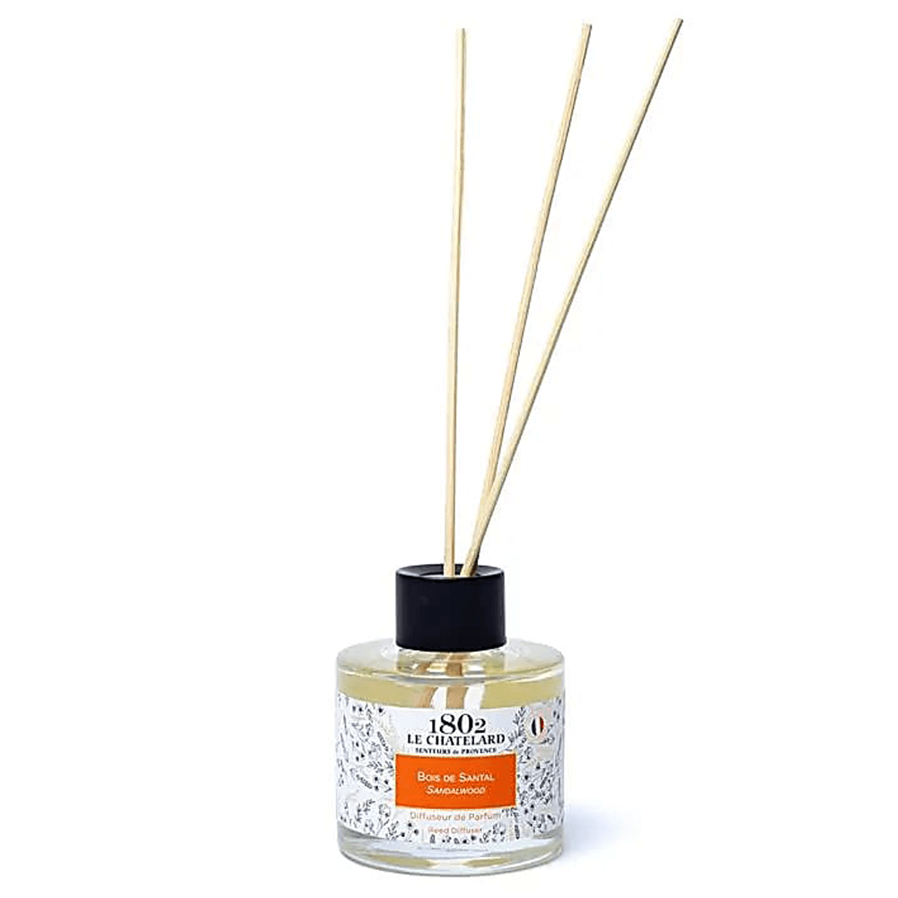 Home Reed Diffuser - Άρωμα Σανταλόξυλου (Sandalwood) 100ml & ξυλάκια | Αιθέριο Έλαιο - mykarma.gr