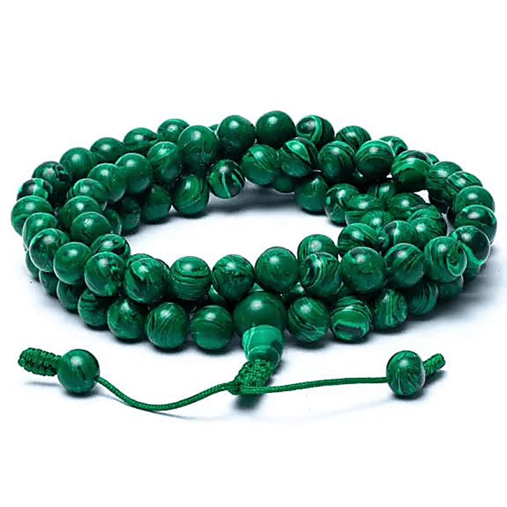 Mala από Μαλαχίτη (Malachite) - Χάντρες 8mm - mykarma.gr