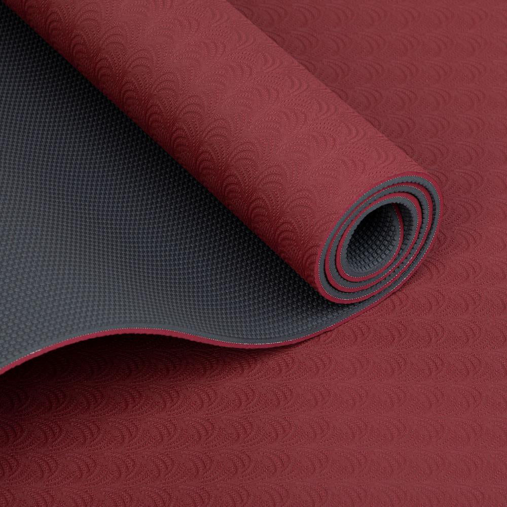 Bodhi στρώμα για Yoga & Pilates - TPE Lotus Pro - dark red/anthracite  183 x 60 cm, 6 mm - mykarma.gr