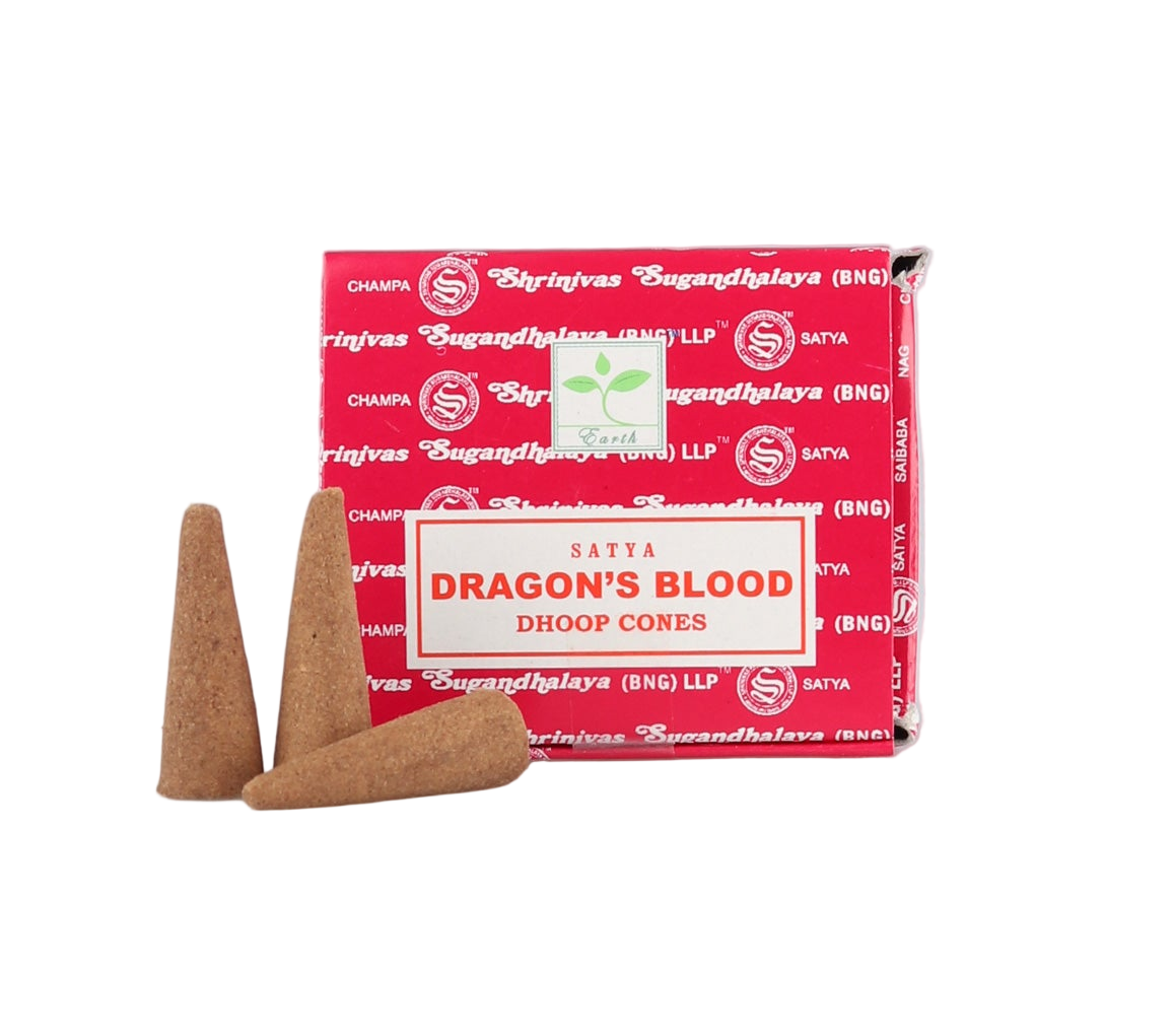 Αρωματικοί Κώνοι Θυμιάματος Dhoop Satya - Dragon’s Blood - 10 κώνοι