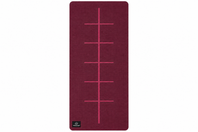 Yogistar - Yoga mat 'Plus-alignment'/Bordeaux-Αντιολισθητικό στρώμα με ευθυγραμμίσεις για Yoga & Pilates Διαστάσεις: 195 cm x 61 cm x 5 mm Βάρος: 1,2 kg