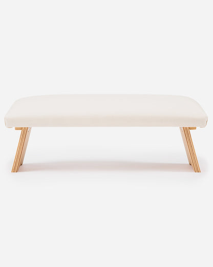 Lotuscrafts Ξύλινος Πάγκος Διαλογισμού “Dharma” (Meditation Bench) με αναδιπλούμενα πόδια - Nature Βάρος: 2,2 kg Διαστάσεις: 46 × 19,5 cm - mykarma.gr