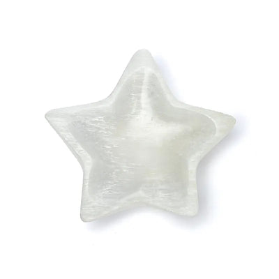 Αστεροειδές Πιατάκι από Σεληνίτη (Selenite) Διαστάσεις: ± 10 x 10 x 2 εκ  
± 230 γρ - mykarma.gr