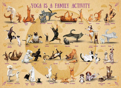 Παζλ 500 Τεμαχίων - Puzzle “Yoga Is a Family Activity” Τεχνολογία: Smart-Cut™