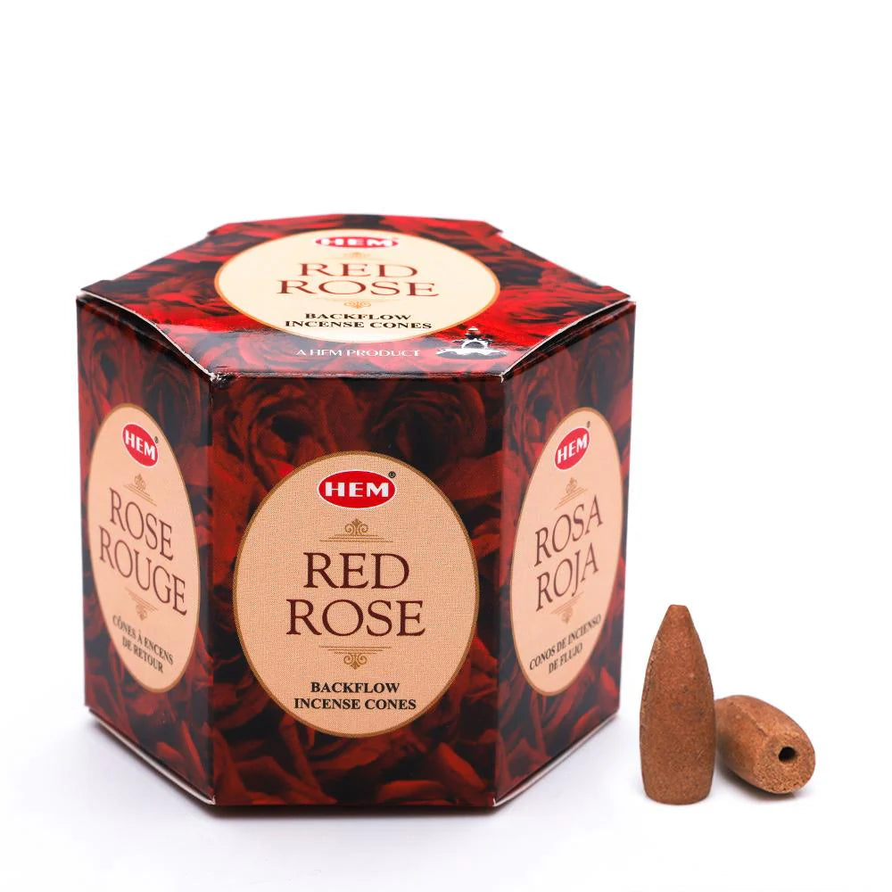 HEM backflow Κώνοι – Άρωμα Κόκκινου Τριαντάφυλλου Red Rose – 40 Κώνοι          Ask ChatGPT - mykarma.gr