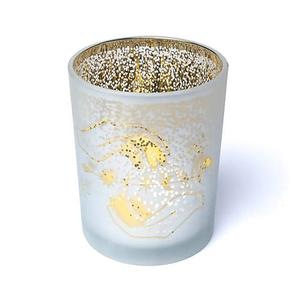 Γυάλινο Κηροπήγιο «Spiritual Hands» Διαστάσεις: 10 x 12,5 cm - mykarma.gr