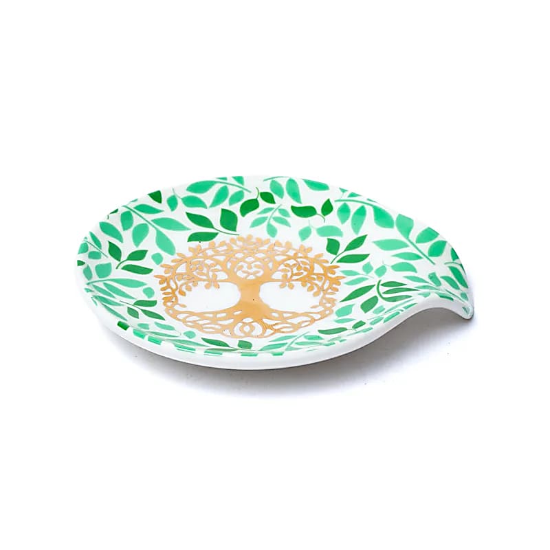 Πιατάκι «Δέντρο της Ζωής» για φακελάκι τσαγιού Διαστάσεις: 11,5 cm - mykarma.gr