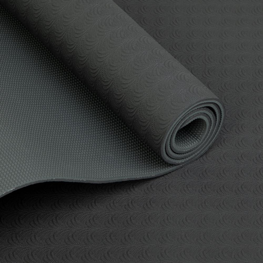 Bodhi Στρώμα για Yoga & Pilates - TPE Lotus Pro - black/silver grey  183 x 60 cm, 6 mm
