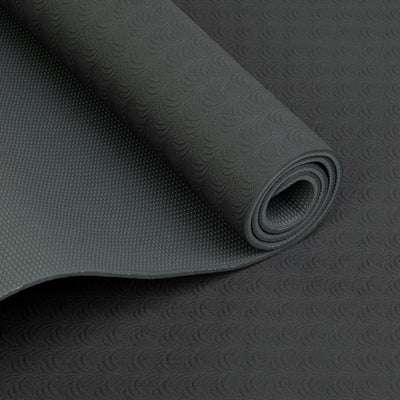 Bodhi Στρώμα για Yoga & Pilates - TPE Lotus Pro - black/silver grey  183 x 60 cm, 6 mm - mykarma.gr
