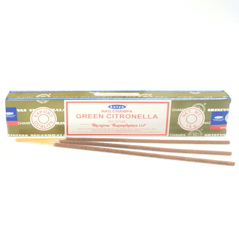 Αρωματικά Στικ - Satya Nag Champa - Πράσινη Σιτρονέλα (Green Citronella) Βάρος: 15γρ