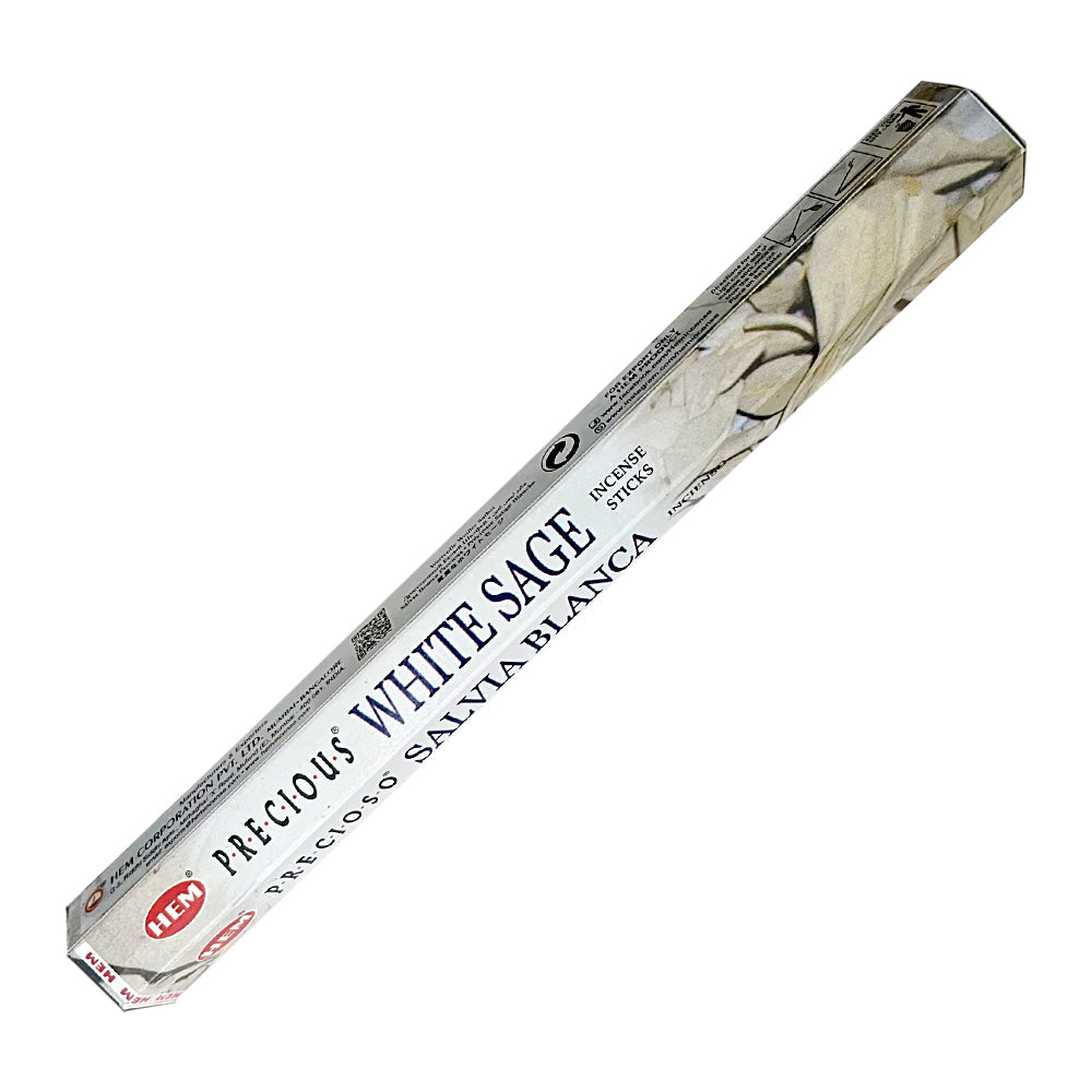 Ινδικό Αρωματικό Στικ - Precious White Sage - Λευκό Φασκόμηλο  20 Στικ - mykarma.gr