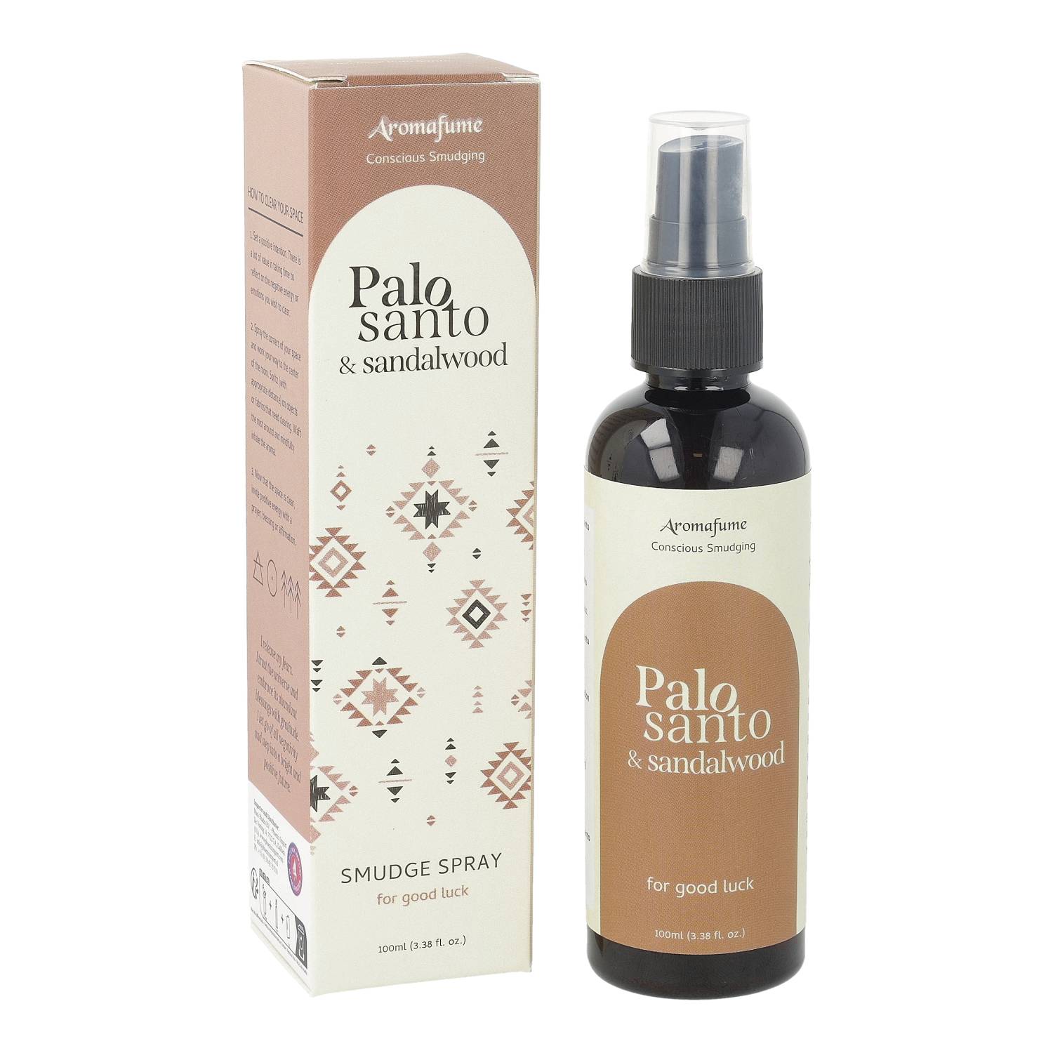 Room & Linen Spray - Φυσικό Σπρέι δωματίου “Palo Santo & Sandalwood” για απομάκρυνση της αρνητικής ή στάσιμης ενέργειας - με Αιθέριο Έλαιο Palo Santo & Σανταλόξυλο  100 ml