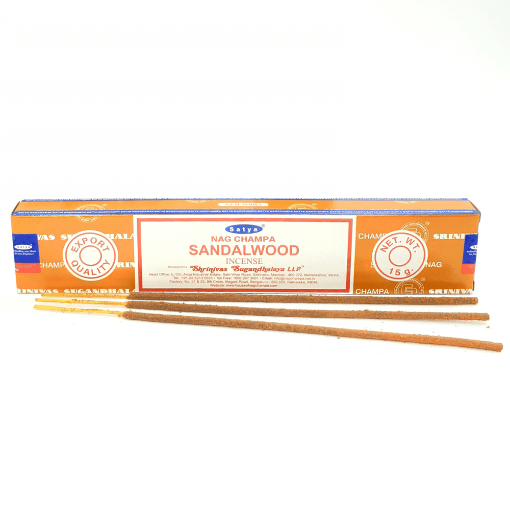 Αρωματικά Στικ - Satya Nag Champa - Σανταλόξυλο (Sandalwood) Βάρος: 15γρ - mykarma.gr