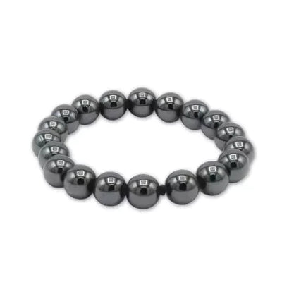 Βραχιόλι από Αιματίτη (Hematite) - ελαστικόΔιαστάσεις : 20 cm Χάντρες: 0,8 cm - mykarma.gr