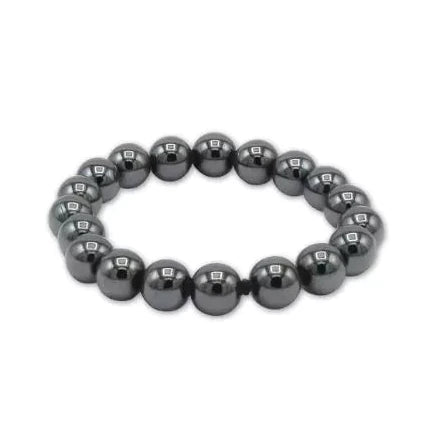 Βραχιόλι από Αιματίτη (Hematite) - ελαστικόΔιαστάσεις : 20 cm Χάντρες: 0,8 cm - mykarma.gr