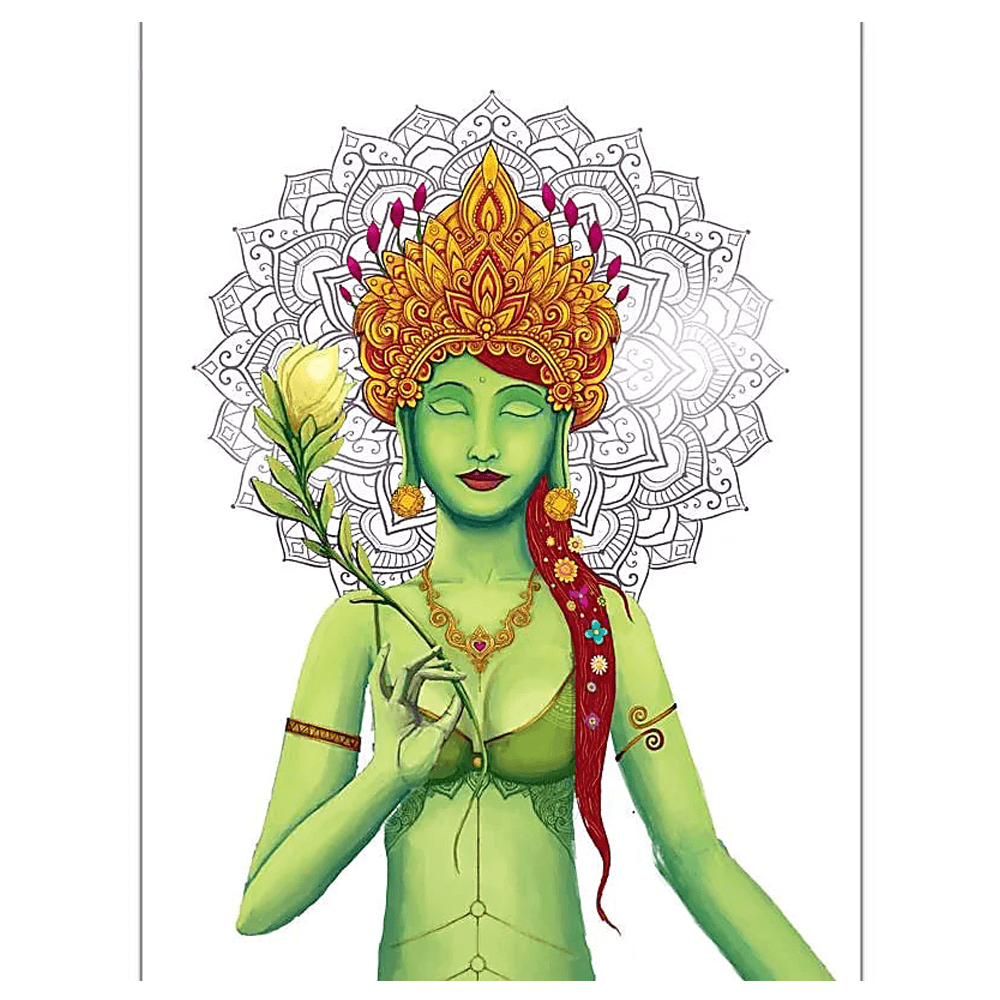 Notebook/Σημειωματάριο “Green Tara” - 50 σελίδες Μέγεθος 12.5x9.5cm - mykarma.gr