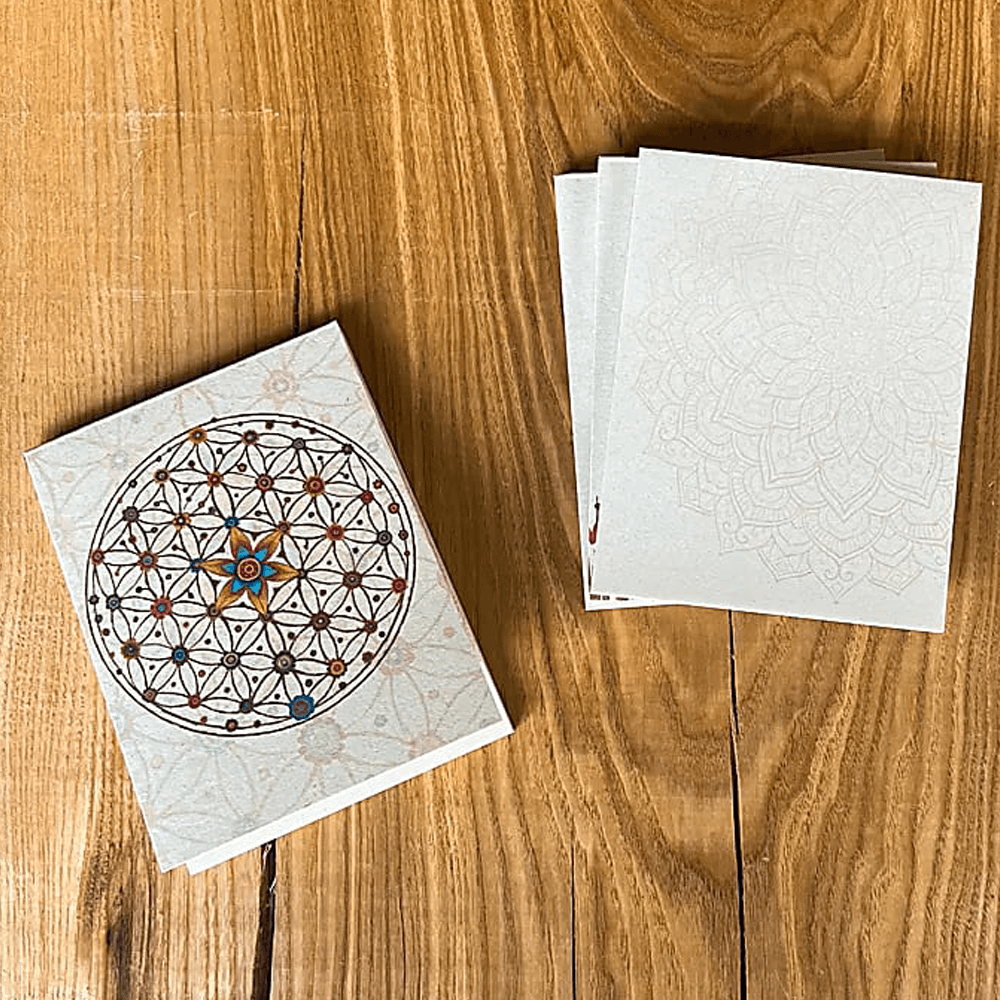 Notebook/Σημειωματάριο “Flower of Life” - 50 σελίδες Μέγεθος 12.5x9.5cm - mykarma.gr