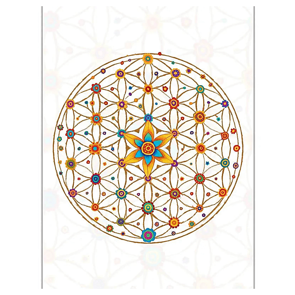 Notebook/Σημειωματάριο “Flower of Life” - 50 σελίδες Μέγεθος 12.5x9.5cm - mykarma.gr