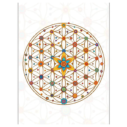 Notebook/Σημειωματάριο “Flower of Life” - 50 σελίδες Μέγεθος 12.5x9.5cm - mykarma.gr