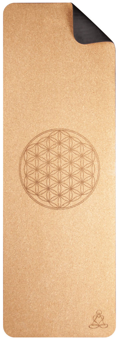 Eco Cork Mat “Flower of Life” | Φυσικό στρωμα απο Φελλό Διαστασεις: 182 cm x 61 cm x 6 mm  1,14 kg - mykarma.gr