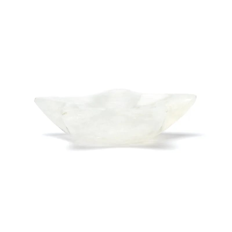 Αστεροειδές Πιατάκι από Σεληνίτη (Selenite) Διαστάσεις: ± 10 x 10 x 2 εκ  
± 230 γρ - mykarma.gr
