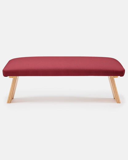Lotuscrafts Ξύλινος Πάγκος Διαλογισμού “Dharma” (Meditation Bench) με αναδιπλούμενα πόδια - Bordeaux Βάρος: 2,2 kg Διαστάσεις: 46 × 19,5 cm - mykarma.gr