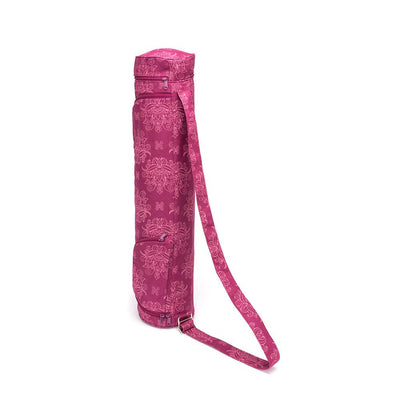 Bodhi Yoga Asana Mat Bag Maharaja - Τσάντα Μεταφοράς για στρώμα “Lotus” - βαμβάκι - berry Διαστάσεις 60 cm - mykarma.gr