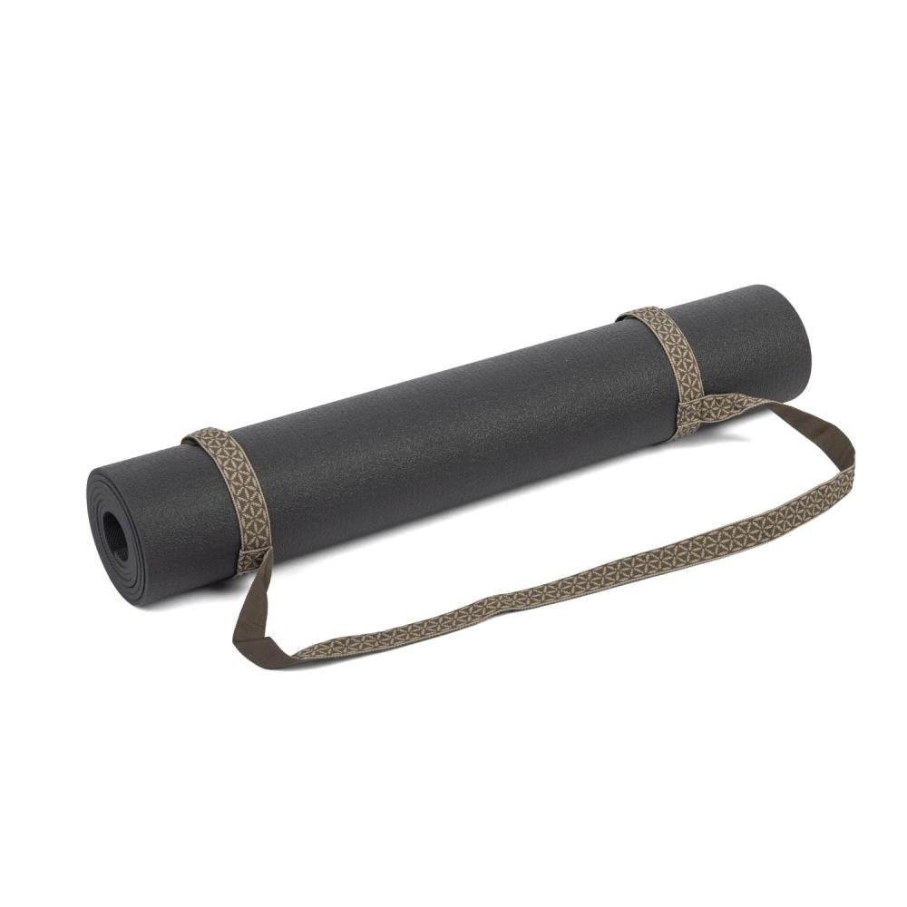 Ιμάντας Μεταφοράς για Στρώμα Yoga - Mat Carry Strap «Flower of Life» - warm gray/taupe