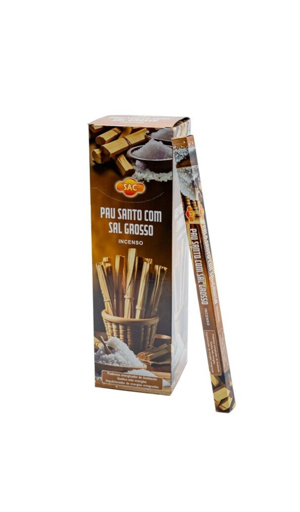 Αρωματικό Στικ Sac - Palo Santo (Ιερό Ξύλο) με Χοντρό Αλάτι   10 g - mykarma.gr